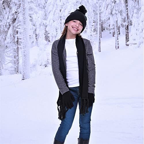 Swak Girls Hat, Felf & Glove Set-Kids Clima frio Acessórios de inverno-filho-filho