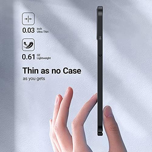 Torras Slim Fit para iPhone 14 Case/iPhone 13 Caso, capa protetora ultrafina e suja com anti-arranhões e sem