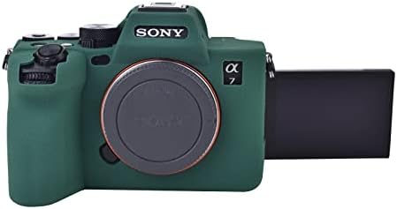 Caixa da câmera Rieibi Alpha 7 IV, capa de silicone para a câmera digital Sony A7 IV, Silicone de