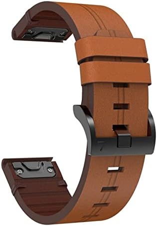 Ahgdda Leather Quickfit Watch Band Strap for Garmin Fenix ​​7x 6x 5x 3hr pulseira de pulseira para Garmin