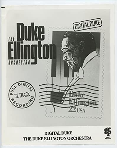 Duke Ellington Foto original Vintage 1987 Promoção de publicidade de registros GRP