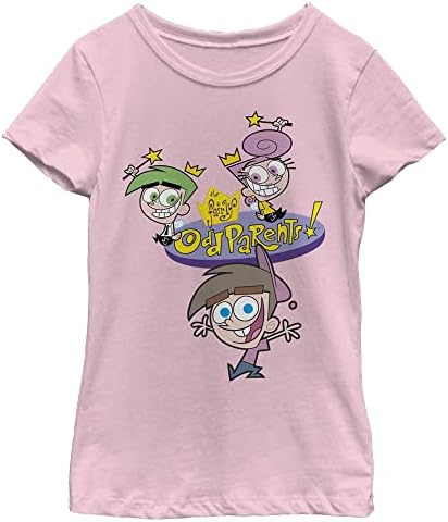 Nickelodeon razoavelmente estranhos Timmy e Fairy Girls Girls Manga Short Sleeve Camiseta