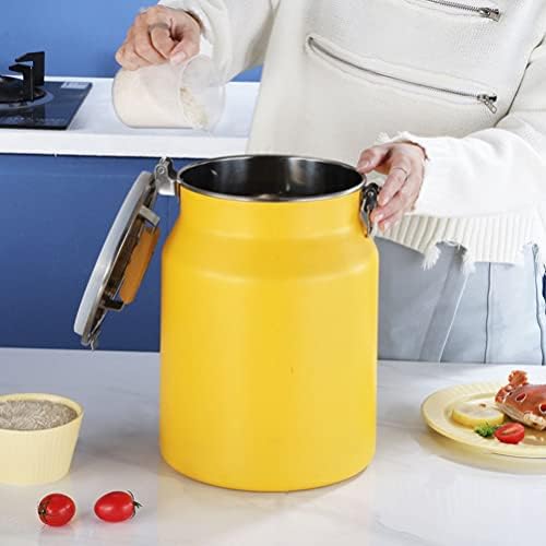 Acessórios de cozinha Zerodeko Kitchen Aço inoxidável Vailador hermético: jarra de armazenamento de alimentos