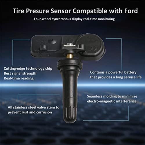 MostPlus 56029398AB Sensor do sistema de monitoramento de pressão dos pneus 433MHz Compatível para 2011- Chrysler