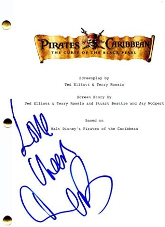 Orlando Bloom assinou autógrafo Piratas do Caribe - A Cruz do Black Pearl Full Movie Script - Will Turner Costarring