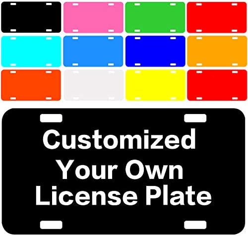 Placa personalizada Tag de carro personalizado com textos de imagem e logotipo Tags de carro personalizado