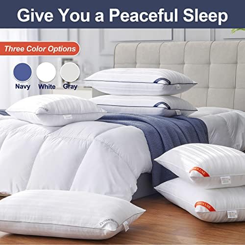 Cosmoluxe Premium Hotel Collection Almofadas queen size de 2 para dormir - travesseiros alternativos de