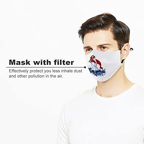 1pcs lavável reutilizável com 2 filtros máscara de pó de poeira com filtros Design Jesus Cristo deus Deus à prova de vento esportes de máscara ajustável