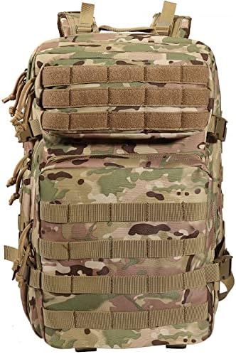 Mochila tática de Yakeda para homens, 45L Large 3 dias do exército Molle Assault Pack Backpack Backpack