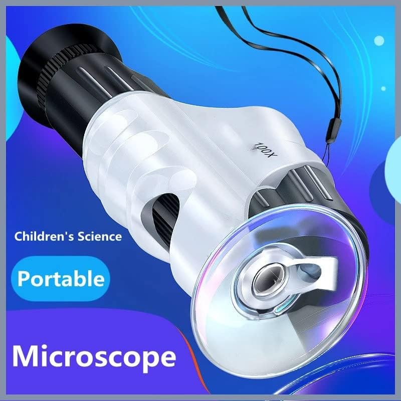 Microscópio de telefone celular LHLLHL 100X com clipe de telefone celular, Microscópio portátil