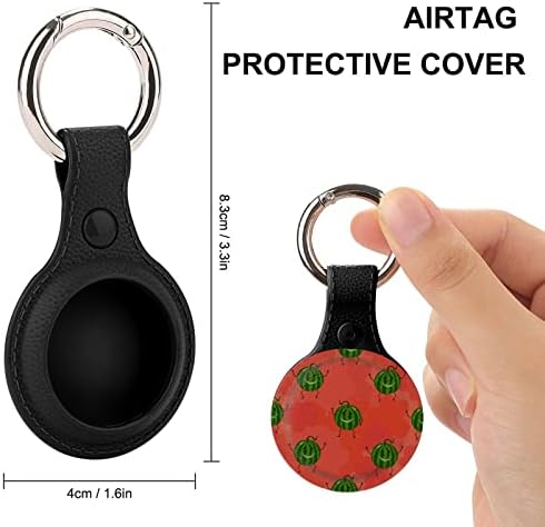 Suporte engraçado de melancia para aerotanha -chave TPU TPU Caso de proteção Tag Localizador para carteira Pets