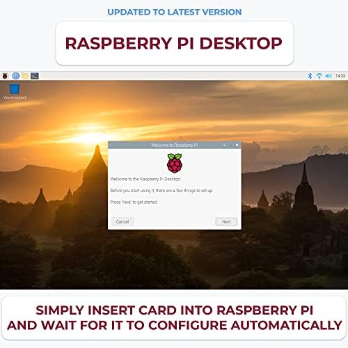 Steadygamer - 32 GB de Raspberry Pi PRAFOADED CARD DE SD | 400, 4, 3b+, 3a+, 3b, 2, zero compatível
