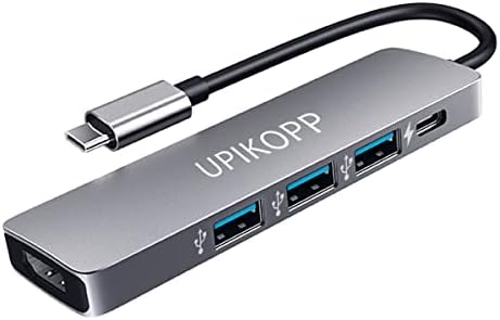 UPIKOPP USB C Hub HDMI Adaptador para MacBook Pro Dongle, Thunderbolt 3 para USB HDMI Hub para Mac/MacBook Air/iPad