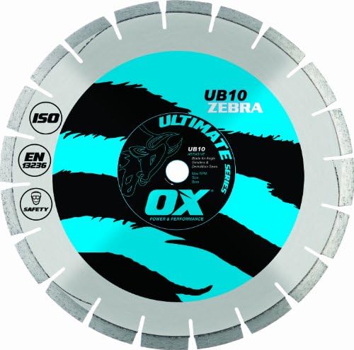 Ox-UB10-6 Ultimate Abrasivo de 6 polegadas Lâmina de diamante, furo de 7/8 polegadas-5/8 polegadas