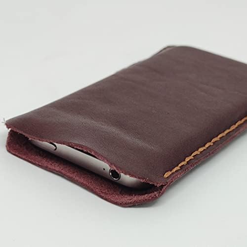 Caixa de bolsa coldre de couro holsterical para huawei p40 lite, capa de telefone de couro genuíno artesanal,