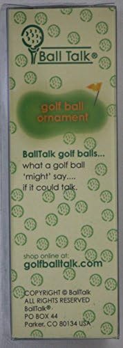 Bolas de golfe BallTalk - Ornamento de bola de golfe