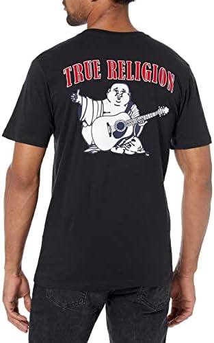 True Religion Men's Buda logotipo camiseta de manga curta