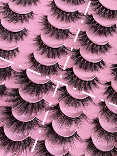 Cílios de vison cílios 3D cílios falsos fofos cílios naturais visões fégalheiros a granel 20