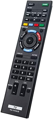 Novo controle remoto RM-YD096 Substituição de controle remoto para Sony Bravia LCD TV KDL-70R550A