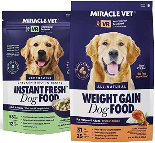 Milagre Vet Alto Pacote de Alimentos para Cachorro Seco e Molhado Vet 2 -em -1 - Ganho e Recuperação de Peso