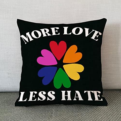 Igualdade de gênero LGBTQ Orgulho gay Lesbiano Tampa de travesseiro de arremesso de mais amor Caso