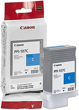 CANON - PFI -107C CIAN CIAN TINTA 130ML Categoria de produto: Tinta de impressão de grande formato de formato