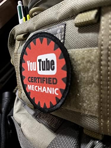 3 Patch de moral mecânico certificado pelo YouTube-. Patches personalizados por Redheadedtshirts
