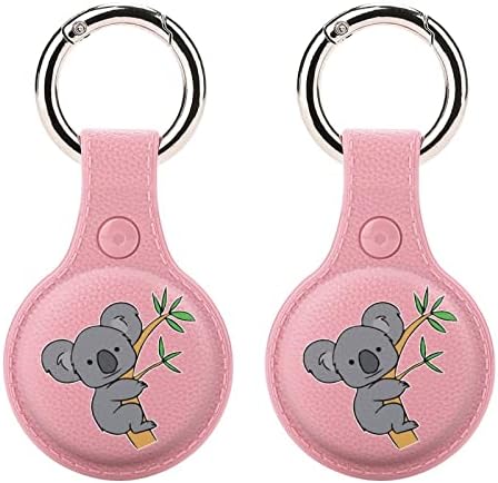 Cartoon Koala Holder para Airtag Key Ring TPU Proteção Caso Caso Localizador Tag para Pets de