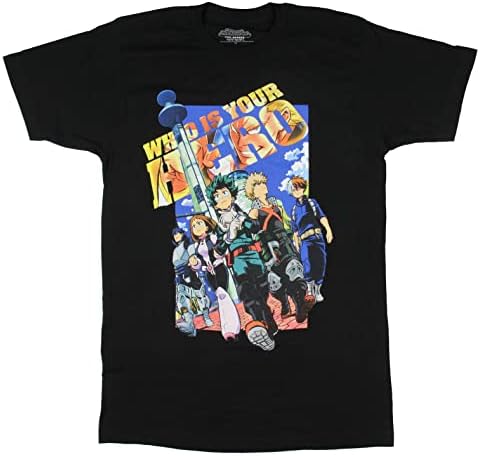 Sete vezes seis My Hero Academia Cirche Men's, que é seu personagem de anime herói camiseta adulta