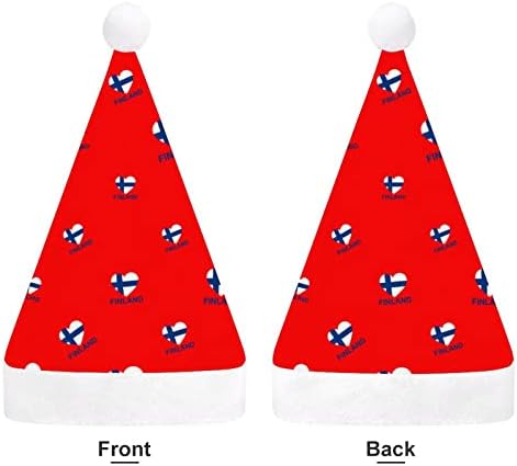Amo Finlândia Funnic Christmas Hat Chattle Papai Noel Chapé