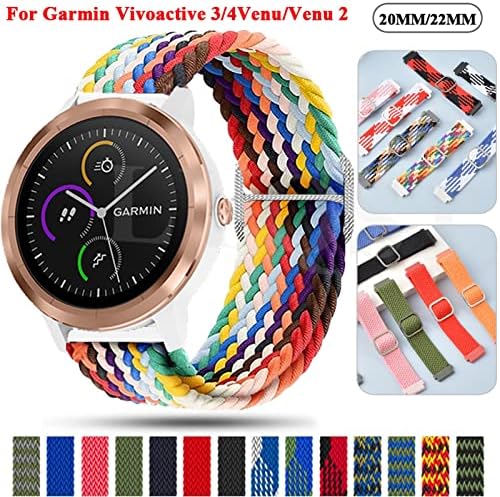 Banda de relógio inteligente vevel para Garmin Vivoactive 3/4 Venu 2/Forerunner 645 245 158 745 Strapidade
