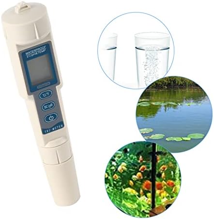 Medidor de pH digital para água, medidor de pH do tipo de caneta de 3 em 1, 0,01 resolução de alta precisão