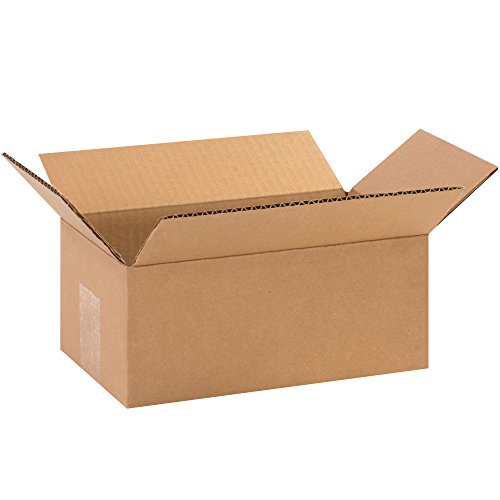 9 x 5 x 3 Caixas de papelão onduladas, kraft, pacote de 25, para remessa, embalagem e movimento,