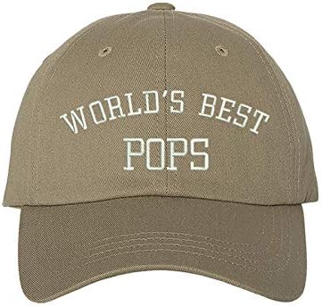 O melhor chapéu de beisebol bordado do mundo - chapéu para papai, boné de beisebol do avô, chapéu de pai, chapéu
