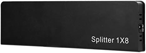1x8 Splitter HDMI, 1 em 8 Out HDMI 2.0 Splitter Audio Video Distributor Caixa, Suporte