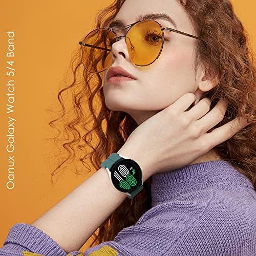 Oanux 5 pacote compatível com Samsung Galaxy Watch 5/ Galaxy Watch 5 Pro 45mm/ Galaxy Watch 4 40mm 44mm/ Galaxy
