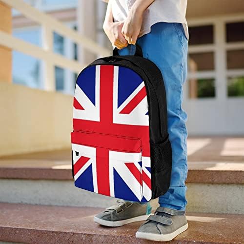 Mochila Britânica Moda Backpack Saco de ombro de ombro leve Daypack casual para piquenique para