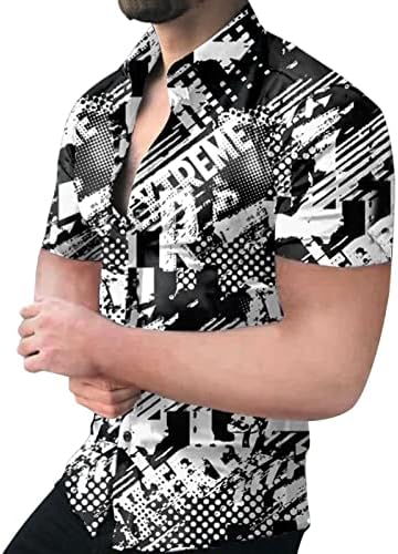XXBR 2022 Novas camisas masculinas, designer de verão Botão de manga curta Down Down Splash-tint Print Hawaiian