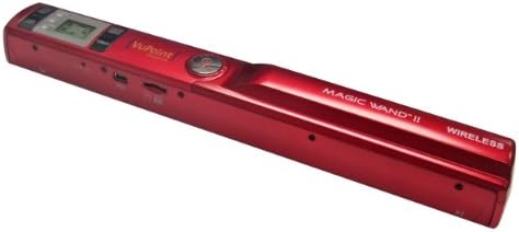 Solutions VuPoint Scanner portátil de varinha mágica com wifi - vermelho