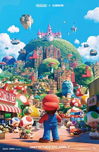 Xihoo The Super Mario Bros. Movie - 2023 Movie Posteranime 12x18inch, 30x46cm Presente sem moldura