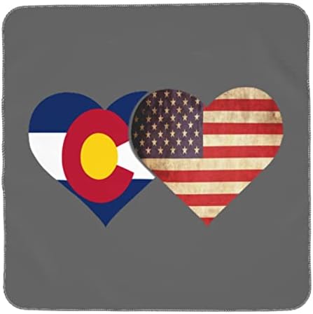 Blanta de bebê da bandeira americana do estado do Colorado Receber cobertor para capa de swaddle para