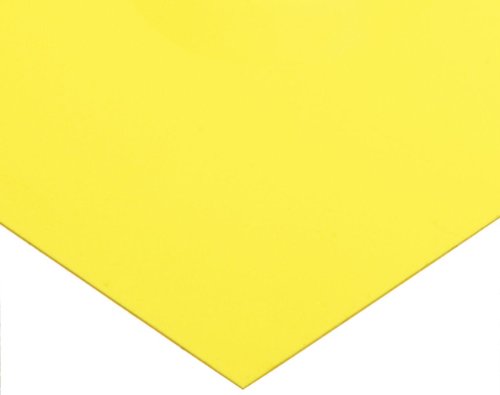 Caldo de calço de PVC, folha plana, amarelo, 0,020 de espessura, 25 de largura, 50 de comprimento