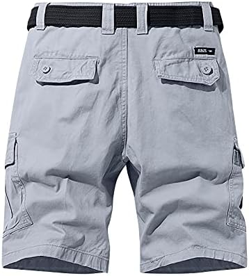 Moda de moda masculina sobremal pura colorido de várias bolsas de algodão shorts de algodão shorts