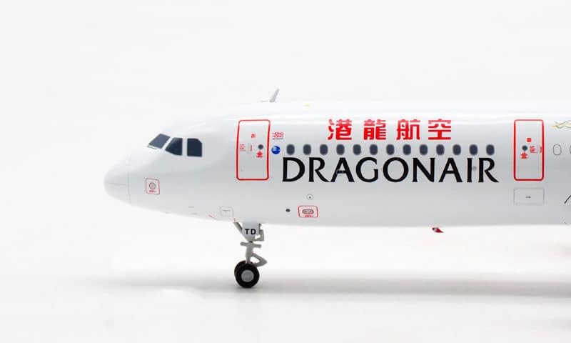 JC Wings Dragonair para Airbus A321 B-HTD 1/200 Aeronave Diecast Modelo pré-construído