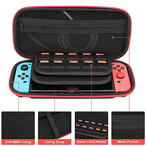 Caixa de transporte para Nintendo Switch Case de marmoreado galáxy rosa roxo à prova de choque de choque
