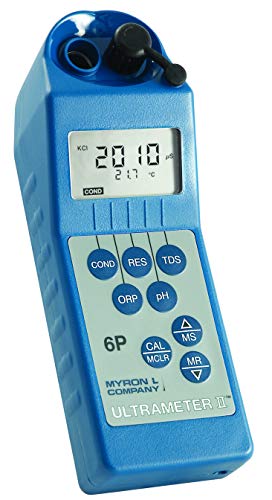 Myron l 6piifce Condutividade, resistividade, TDS, pH, ORP/cloro livre, medidor de temperatura