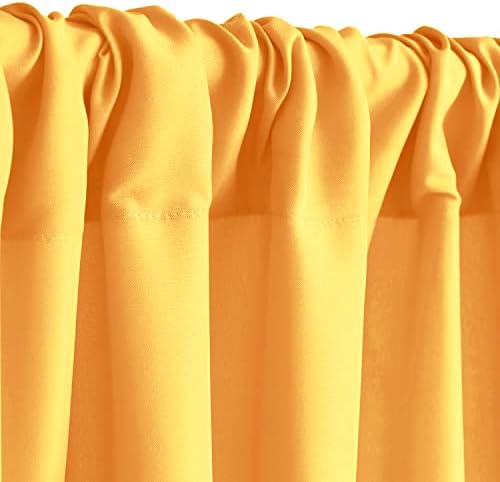 Cortinas de cenário amarelo laranja de laranja para festas, cortinas de pano de fundo fotográficas de poliéster