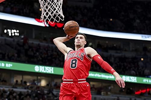 Zach Lavine Authentic assinado Nike Chicago Bulls Jersey - PSA DNA CoA Authenticed - Profissionalmente emoldurado