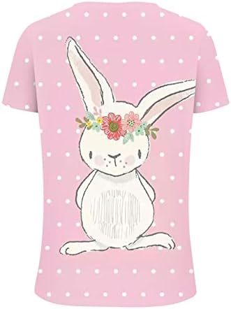 Camisas de Páscoa para mulheres Bunny Rabbit Graphic Camise