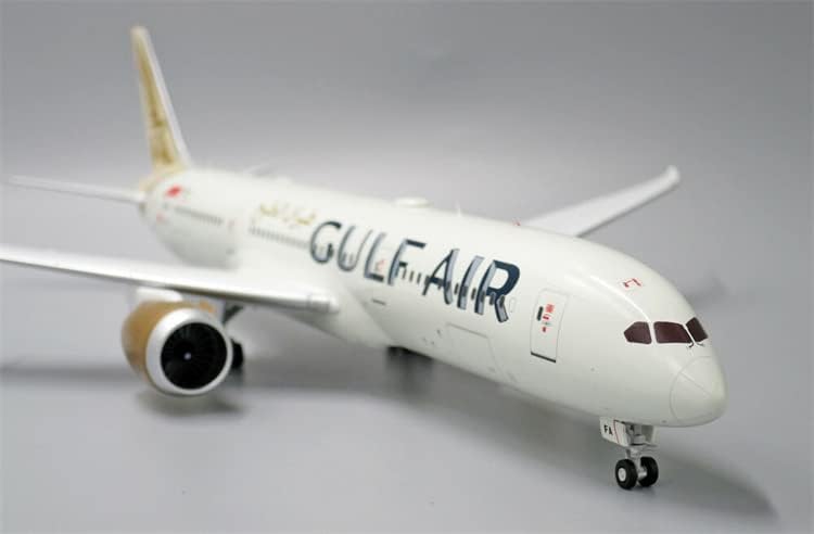 JC Wings Gulf Air for Boeing 787-9 Dreamliner A9C-FA com Stand Limited Edition 1/200 Aeronave Diecast